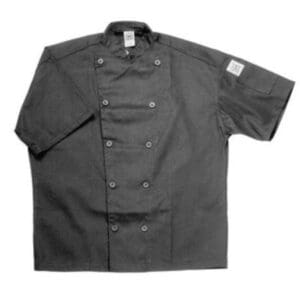 Black Short Sleeve Chef Coat, Chef Revival