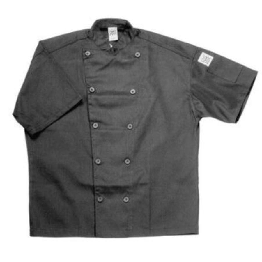 Black Short Sleeve Chef Coat, Chef Revival