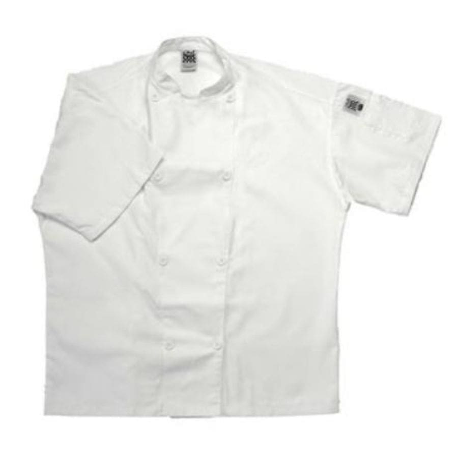 White Short Sleeve Chef Coat