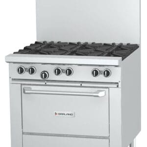 6 BURNER GAS RANGE WITH STANDARD OVEN